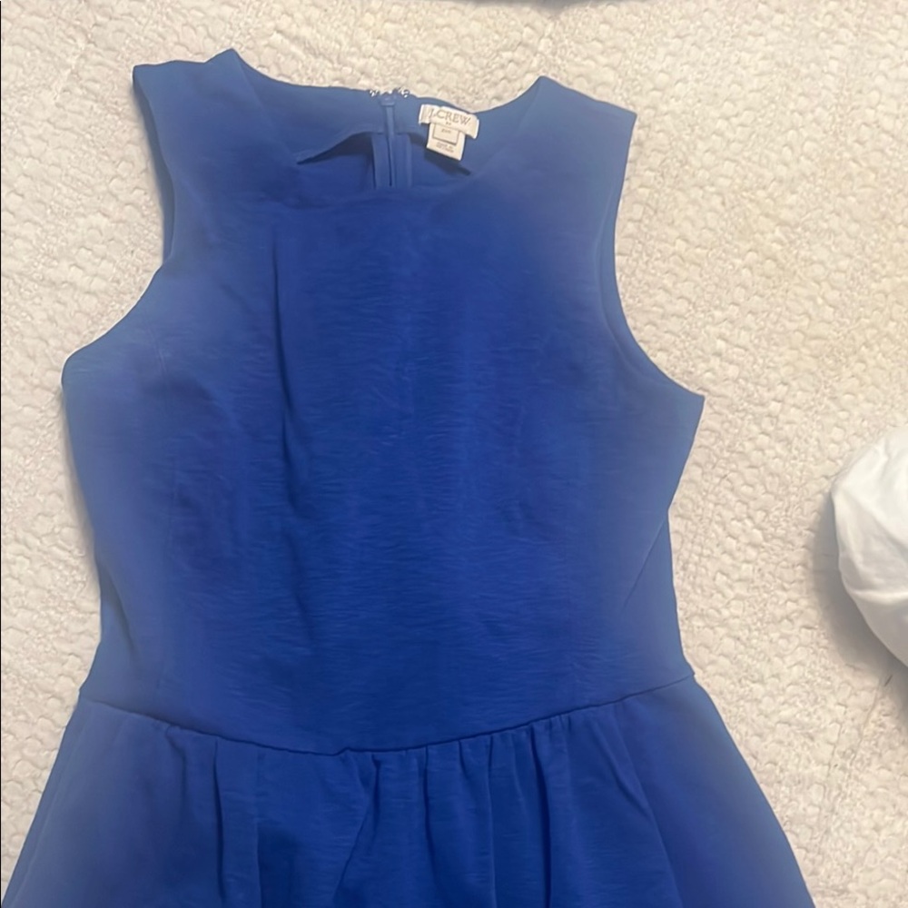 J Crew Blue Sleeveless Dress XXS